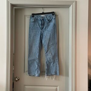 Zara Mid Waist Flared Ankle Jeans
